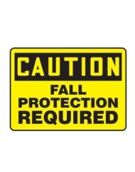 Caution - Fall Protection Sign (SAU530)