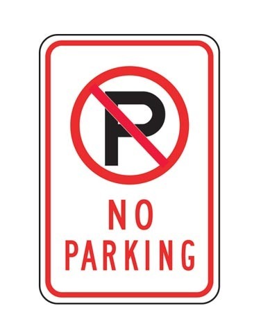 No Parking Sign (SAX513)