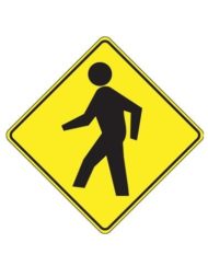 Pedestrian Traffic Sign (SEJ255)