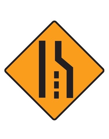 Right Lane Closed Sign (SAP715)