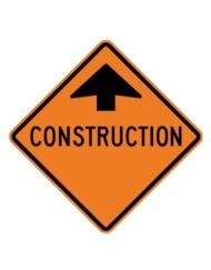 Construction Arrow Ahead Sign (SEK482)